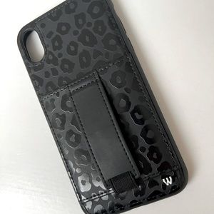 Walli Black Leopard Print Phone Case. iPhone 10XR. GUC